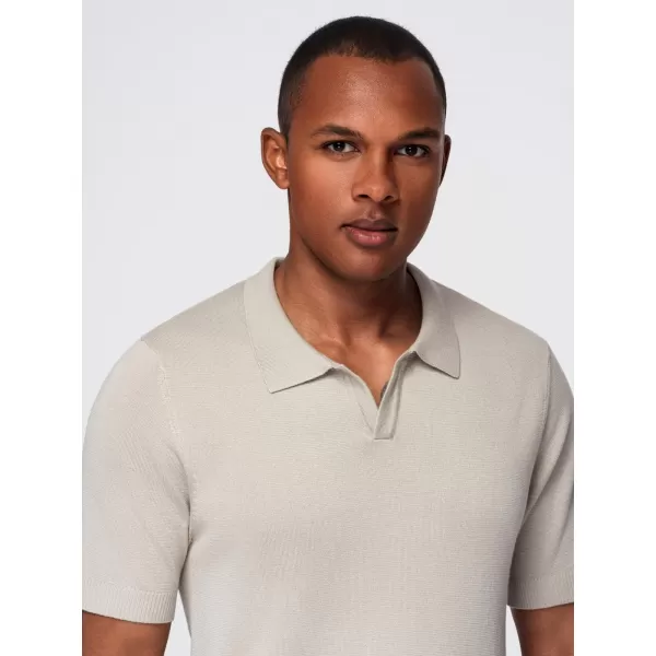  Tricou pentru bărbați OMBRE OM-POSS-0159 GRI DESCHIS 