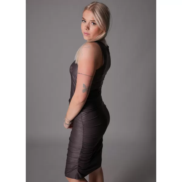  Rochie premium dama ALTISPORT VOJ/ALW047SAT03 MARO ÎNCHIS 