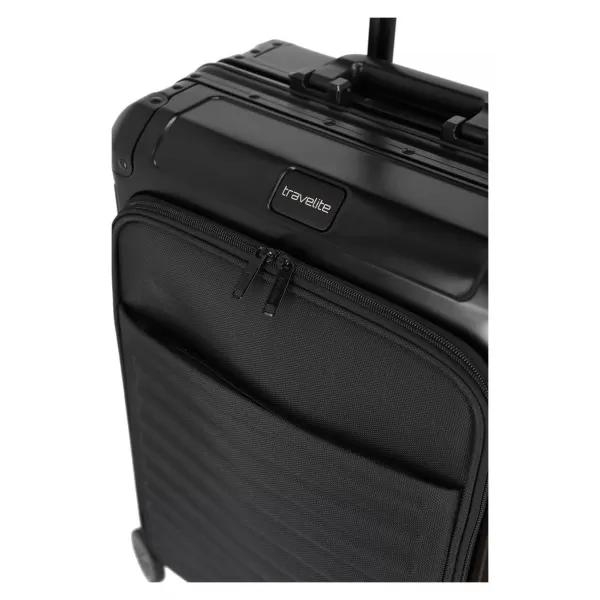  Valiză TRAVELITE NEXT 4W S FRONT POCKET NEGRU 