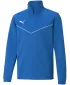 T -thirt PUMA TEAMRISE 1/4 ZIP TOP JR 657395_02 LIMONADĂ ALBASTRĂ ELECTRICĂ