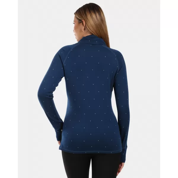  Tricou termic de damă KILPI JANNU-W ZL0501KI ALBASTRU ÎNCHIS 
