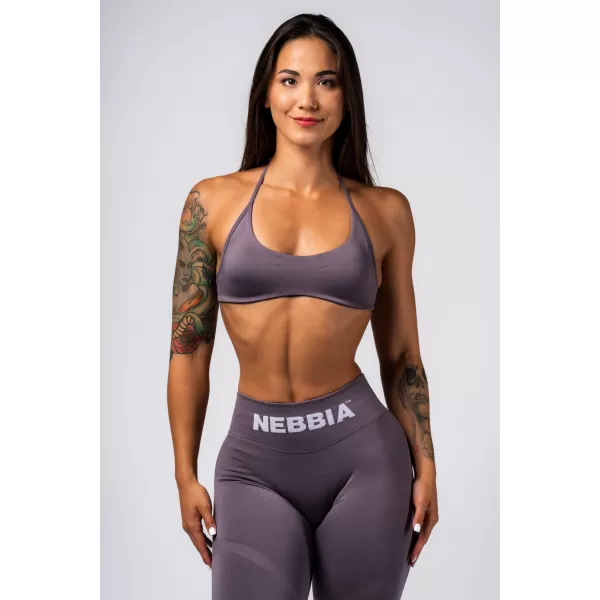  Sutien sport cu ridicare fără cusături FLOW SEAMLESS 495 DARK GREY Nebbia 