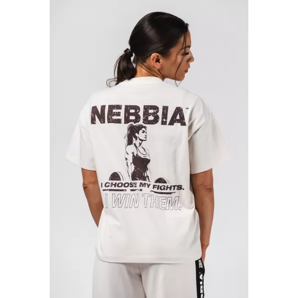  Tricou supradimensionat RESET 491 CREAM Nebbia 