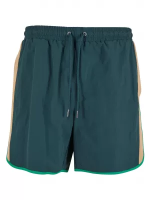Pantaloni scurți de înot pentru bărbați URBAN CLASSICS TB7348 VERDE STICLA