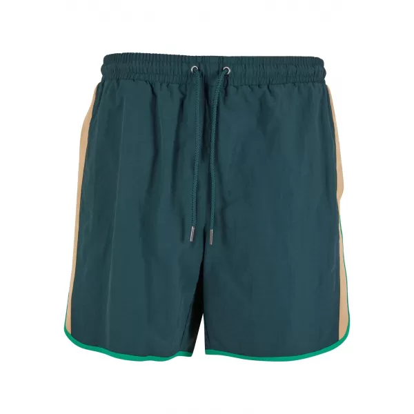  Pantaloni scurți de înot pentru bărbați URBAN CLASSICS TB7348 VERDE STICLA 