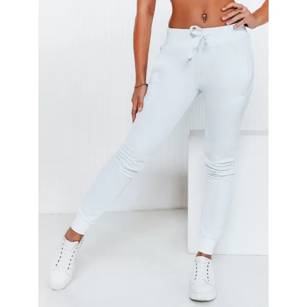  Pantalonii pentru doamne DSTREET UY0134 ALB 