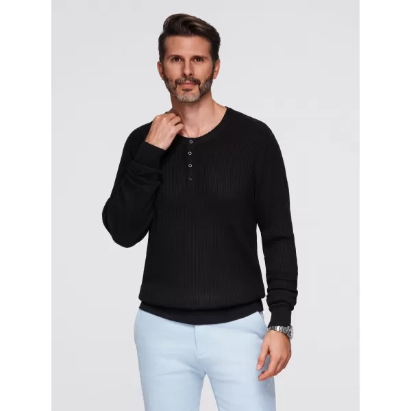  Pulover pentru bărbați OMBRE OM-SWSW-0182 NEGRU 