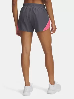 Pantaloni scurți de damă UNDER ARMOUR UA FLY BY 3 SHORTS 1382438-027 GRI