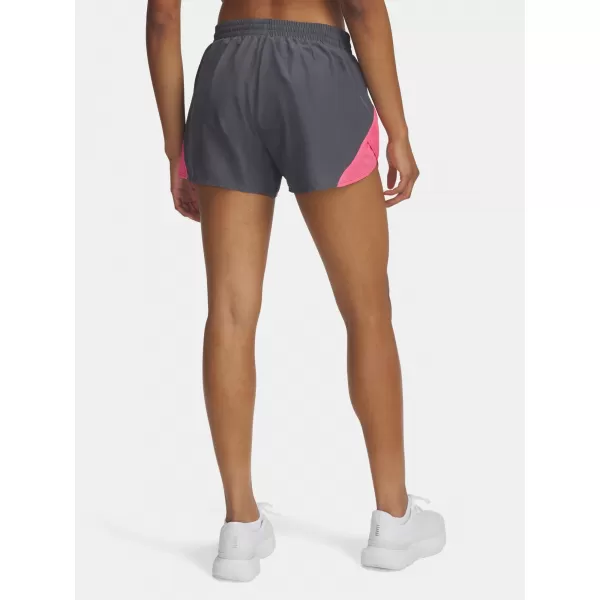  Pantaloni scurți de damă UNDER ARMOUR UA FLY BY 3 SHORTS 1382438-027 GRI 