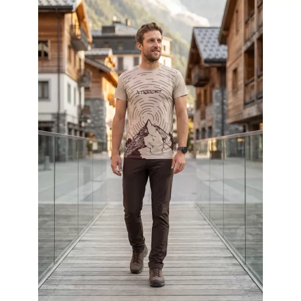  Cămașă de agrement pentru bărbați premium ALTISPORT VOJ/ALM121TR06 BEJ 