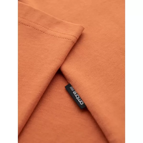  Cămaşă OMBRE OM-TSPT-0227 PORTOCALE 
