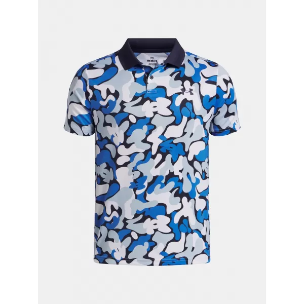  Tricou băieți UNDER ARMOUR UA MATCHPLAY PRINTED POLO 1377349-412 ALBASTRU 