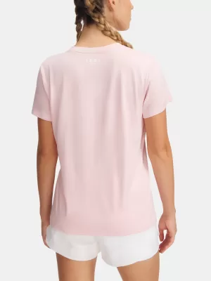 Tricou pentru femei UNDER ARMOUR TECH SSV- TWIST 1384227-647 ROZ