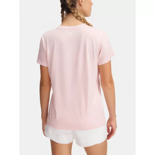 Tricou pentru femei UNDER ARMOUR TECH SSV- TWIST 1384227-647 ROZ 