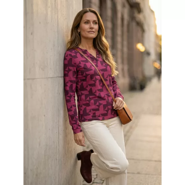  Tricou pentru femei ALTISPORT GINA BURGUNDIA 
