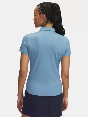 Tricou pentru femei UNDER ARMOUR UA PLAYOFF SS POLO 1383612-418 ALBASTRU