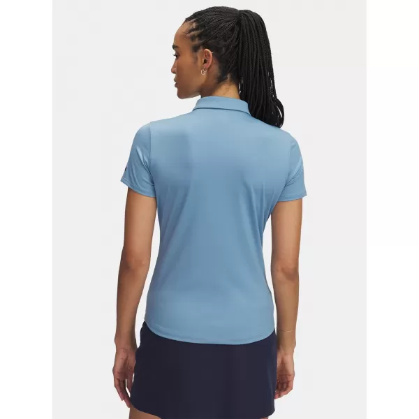  Tricou pentru femei UNDER ARMOUR UA PLAYOFF SS POLO 1383612-418 ALBASTRU 