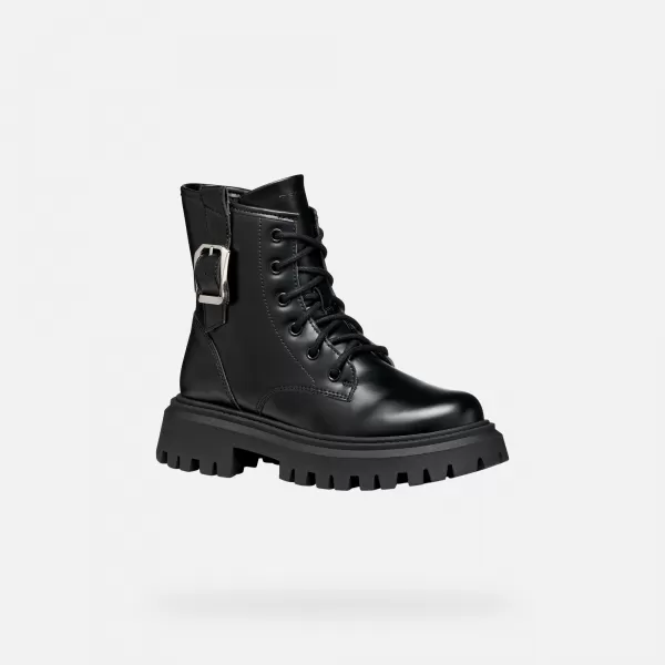  Botine pentru fete GEOX MAQUINNENS J56M6C000CNC9999 NEGRU 