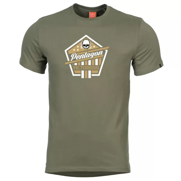  tricou PENTAGON AGERON VICTORIOUS K09012 VERDE MĂSLINIU 