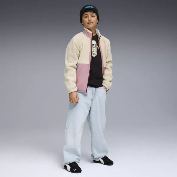  Jacheta pentru copii PUMA HYBRID SHERPA JACKET 68840587 ZAPADA ALPINA 