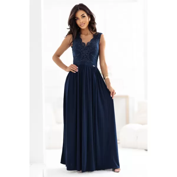  Rochie NUMOCO 215-6 ALBASTRU ÎNCHIS 