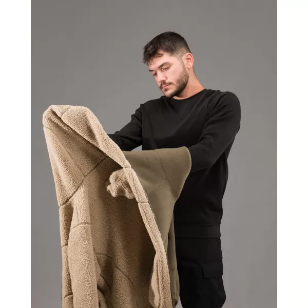  Hanorac fleece PENTAGON IANOS SHERPA 2 K09057 RAL7013/NEGRU 