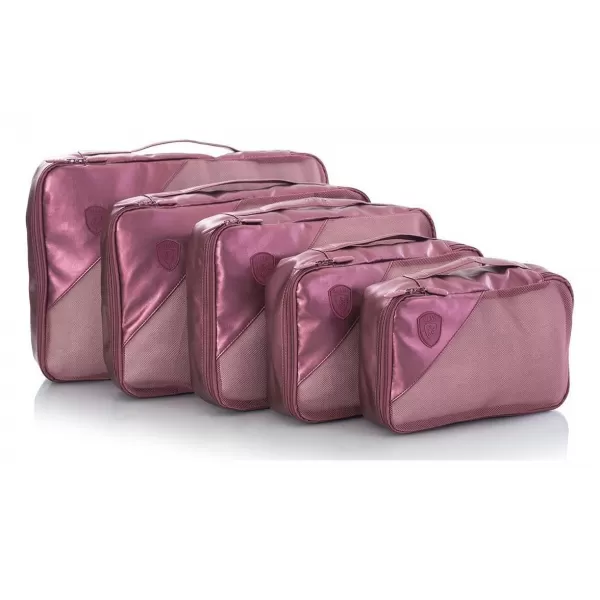  Valiză HEYS Metallic Packing Cube 5pc BURGUNDIA 