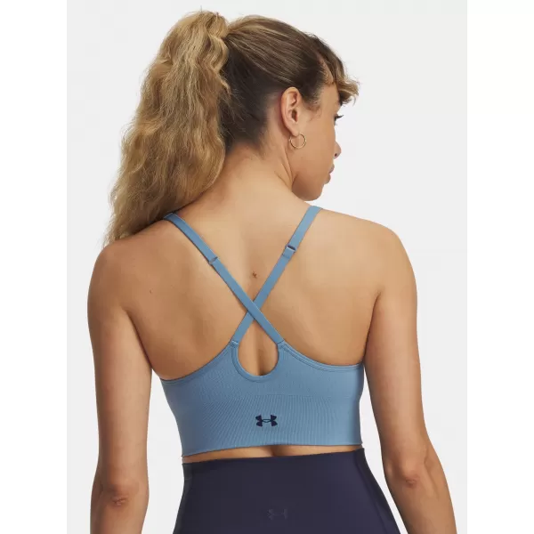 Sutien de damă UNDER ARMOUR VANISH SEAMLESS LOW BRA 1384417-418 ALBASTRU 