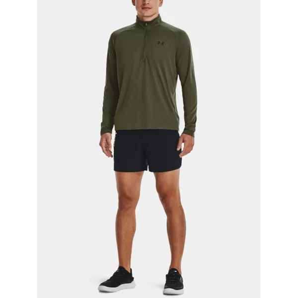  Tricou pentru bărbați UNDER ARMOUR UA TECH 2.0 1/2 ZIP 1328495-392 VERDE 