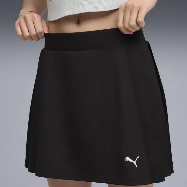 Fusta doamnelor PUMA WARDROBE ESS PLEATED SKIRT 63204601 PUMA NEGRU 