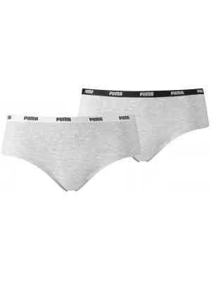 Chiloți PUMA WOMEN HIPSTER 2P PACK 90785205 GRI/GRI