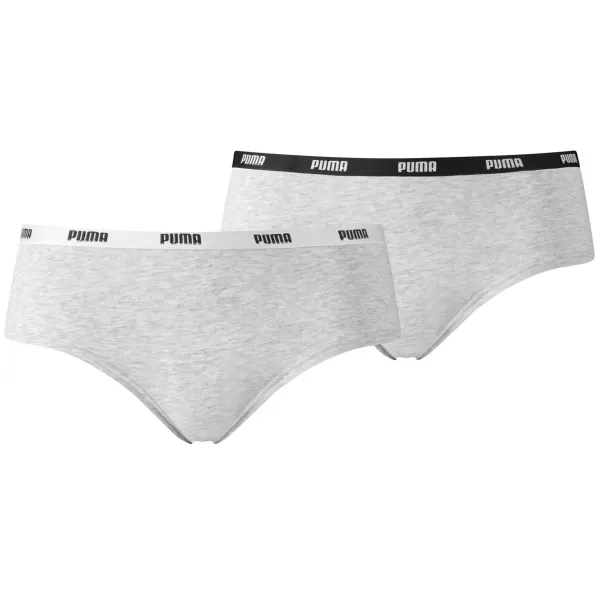  Chiloți PUMA WOMEN HIPSTER 2P PACK 90785205 GRI/GRI 