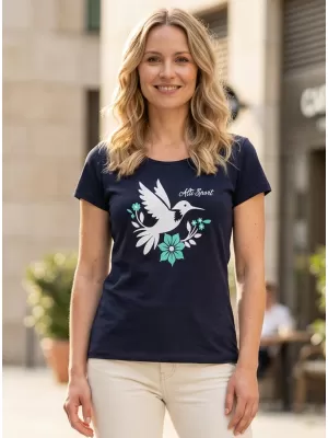 Tricou pentru femei cu mâneci scurte ALTISPORT ALW192122 SEA -BLUE