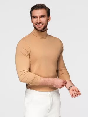 Cămaşă OMBRE OM-LSCL-0130 MARO DESCHIS