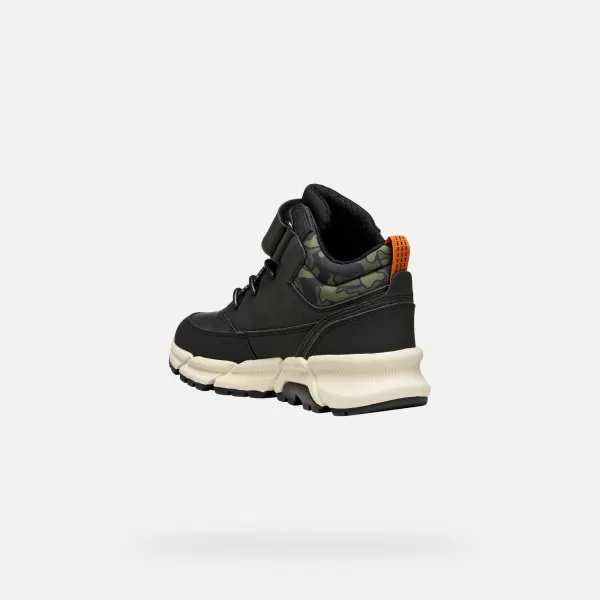  Botine pentru baieti GEOX FLEXYPER PLUS J36LCG0MEMNC0033 NEGRU 