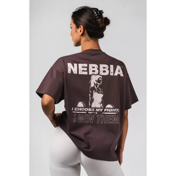  Tricou supradimensionat RESET 491 MARO ÎNCHIS Nebbia 