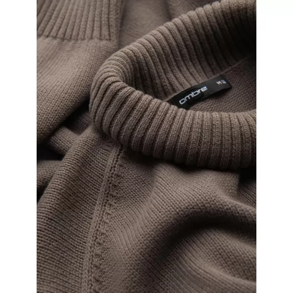  Pulover pentru bărbați OMBRE OM-SWTN-0163 GRI-MARO 