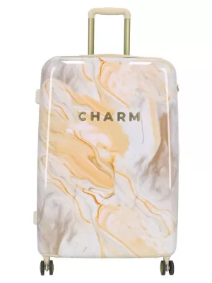 Valiză CHARM LONDON 23169 L CREMĂ