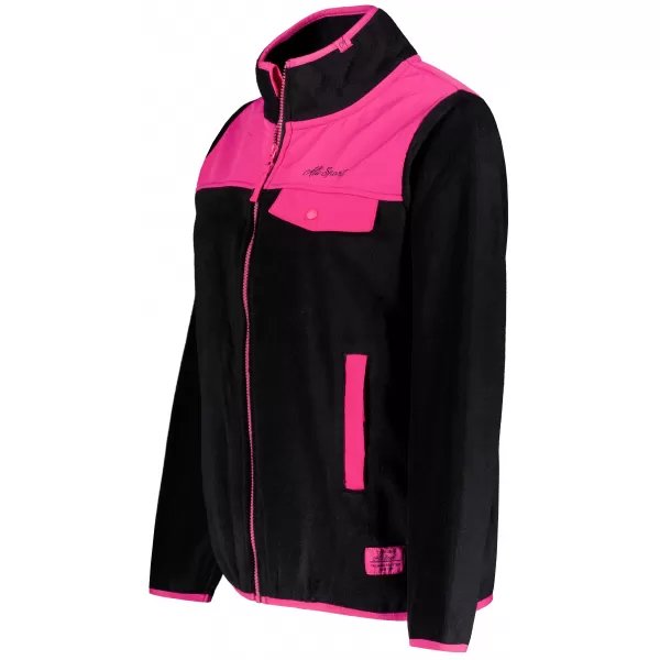  Hanorac de damă din fleece ALTISPORT GENESIS NEGRU 