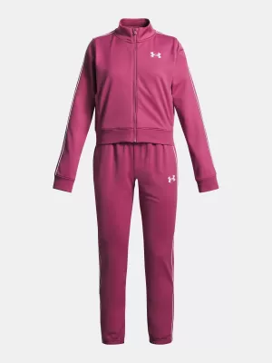 Trusa pentru fete UNDER ARMOUR UA ICON KNIT CROP TRACKSUIT 1386528-659 ROŞU
