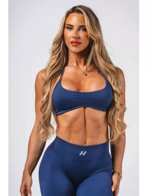 Sutien sport cu ridicare fără cusături FLOW SEAMLESS 495 BLUE Nebbia