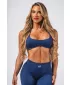Sutien sport cu ridicare fără cusături FLOW SEAMLESS 495 BLUE Nebbia