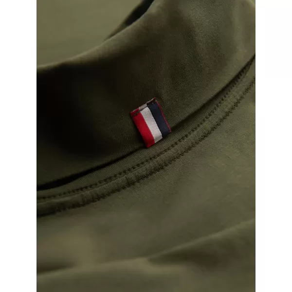  Cămaşă OMBRE OM-LSCL-0130 VERDE MĂSLIN ÎNCHIS 