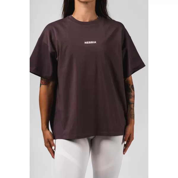  Tricou supradimensionat RESET 491 MARO ÎNCHIS Nebbia 
