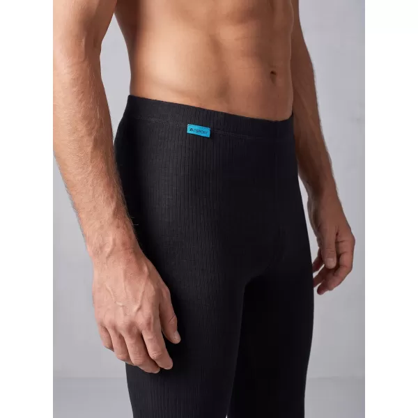  Pantaloni termici pentru bărbați ALTISPORT GOFFREDO NEGRU 