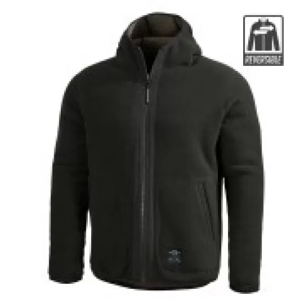  Hanorac fleece PENTAGON IANOS SHERPA 2 K09057 RAL7013/NEGRU 