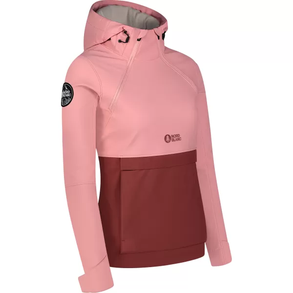  Anorac softshell pentru femei NORDBLANC NBWSL8275 ROZ DESCHIS 