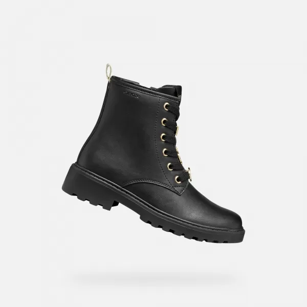 Botine pentru fete GEOX CASEY HARRY POTTER J5620B000BCC9999 NEGRU 