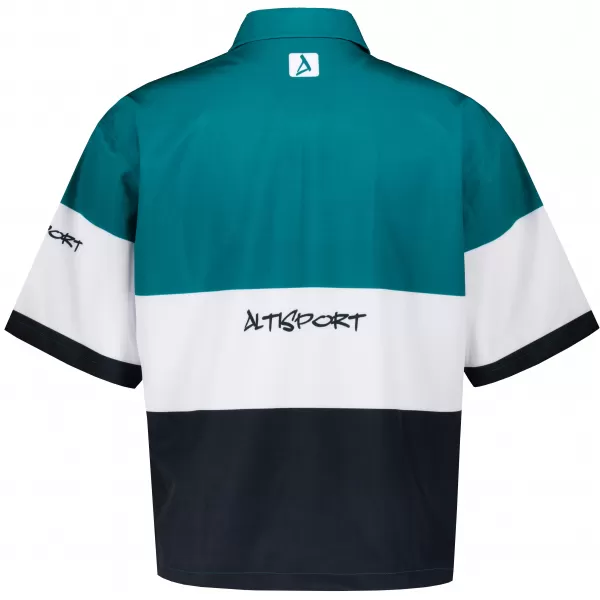  Cămașă premium pentru bărbați ALTISPORT VOJ/ALM051KOS01 KEROSEN/NEGRU 