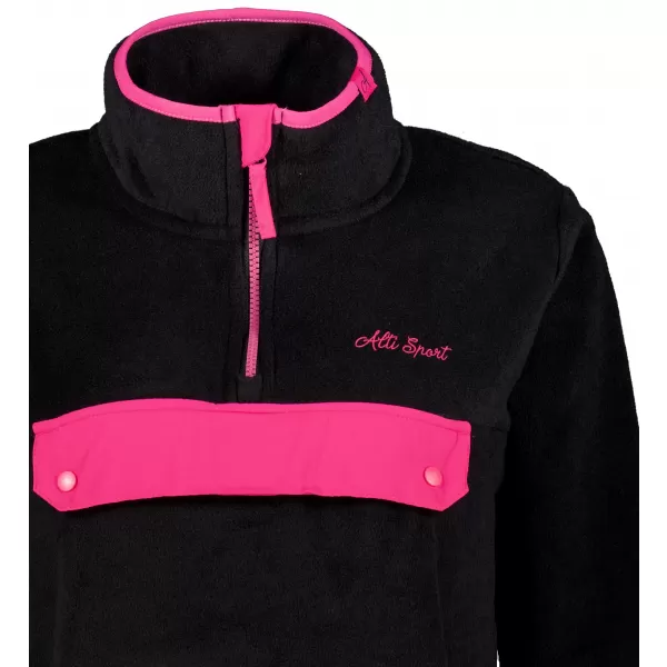  Hanorac de damă din fleece ALTISPORT GEMMY NEGRU 